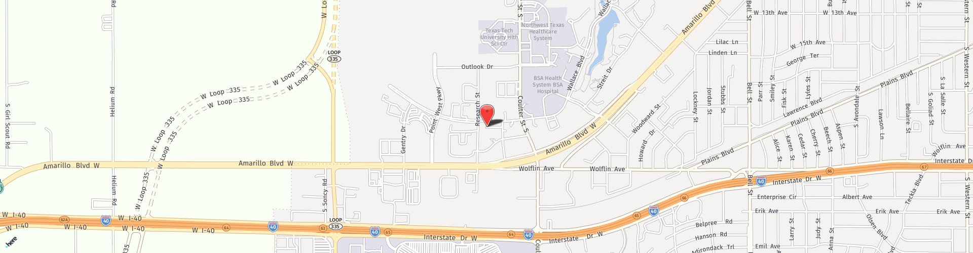 Location Map: 7411 Wallace Blvd Amarillo, TX 79106