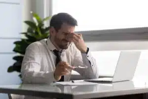 Stressful,Businessman,Taking,Off,Glasses,,Suffering,From,Dry,Eyes,Syndrome